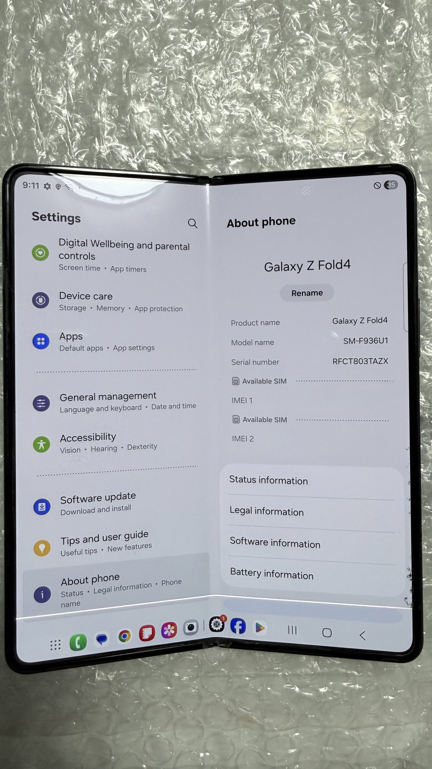 Samsung Galaxy Z Fold4 1TB Phantom Black — Desbloqueado — Grado C (línea en pantalla interna) + Galaxy Watch4 Classic 46mm de REGALO - Imagen 14