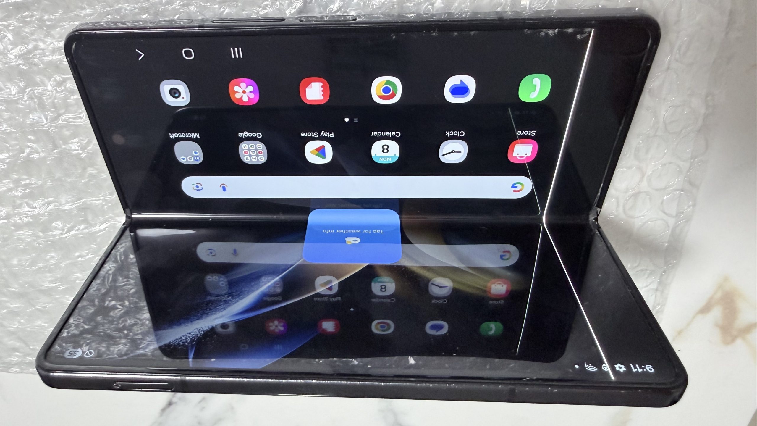 Samsung Galaxy Z Fold4 1TB Phantom Black — Desbloqueado — Grado C (línea en pantalla interna) + Galaxy Watch4 Classic 46mm de REGALO - Imagen 15