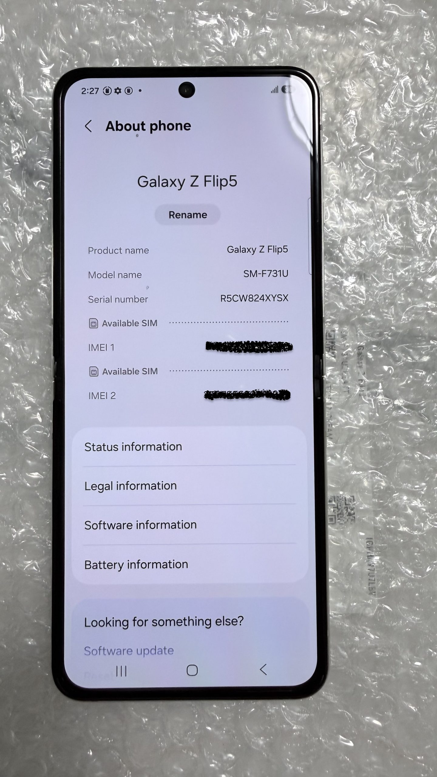 Samsung Galaxy Z Flip5 5G 512GB Cream — Desbloqueado — Grado A - Imagen 6