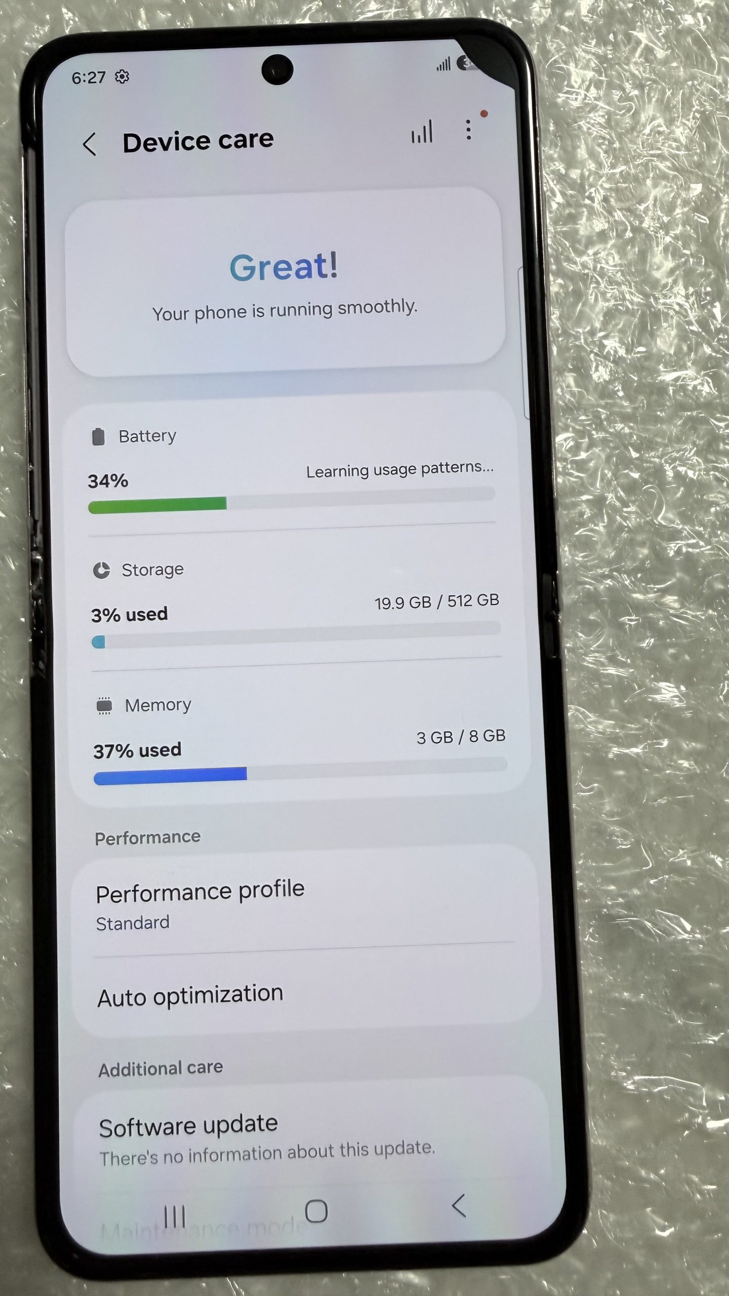 Samsung Galaxy Z Flip 5 512GB Desbloqueado — 100% Funcional · Dos detalles estéticos en pantalla · Chasis impecable + Galaxy Watch Active2 de REGALO - Imagen 14