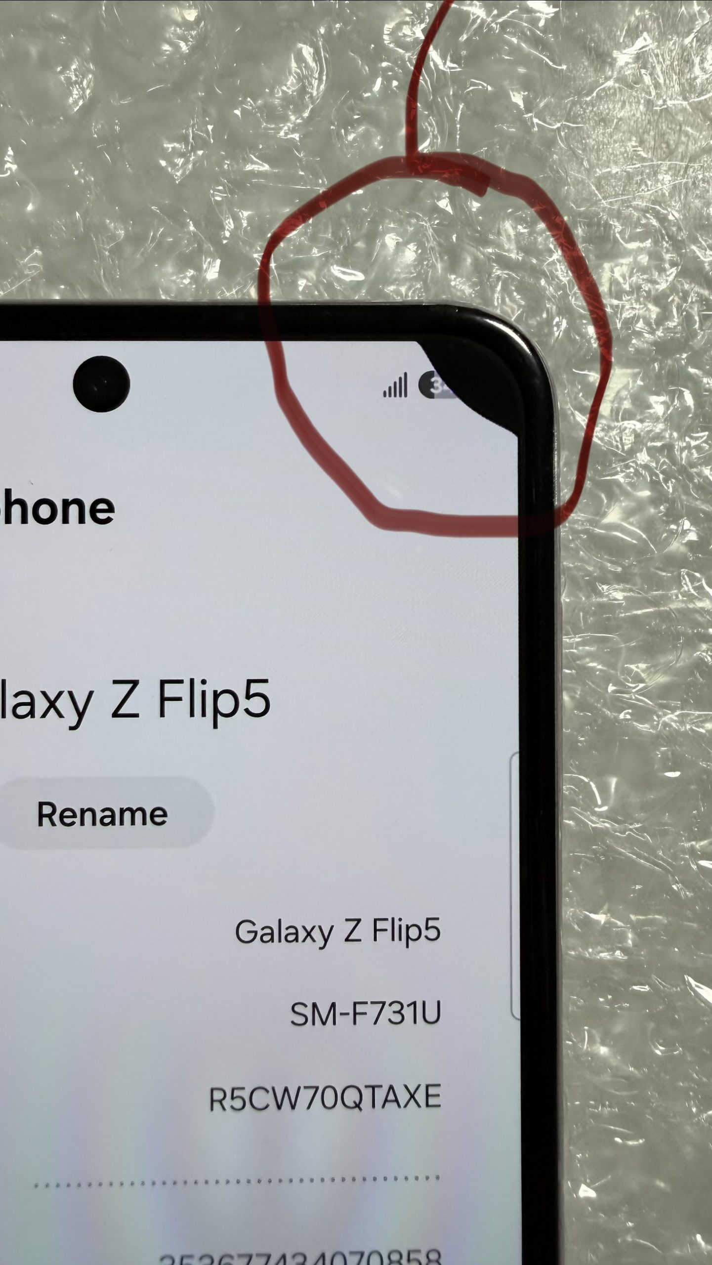 Samsung Galaxy Z Flip 5 512GB Desbloqueado — 100% Funcional · Dos detalles estéticos en pantalla · Chasis impecable + Galaxy Watch Active2 de REGALO - Imagen 16